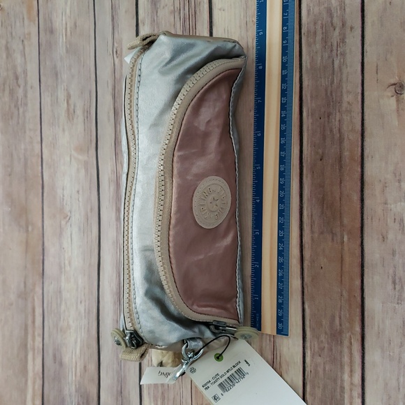 Kipling Make Up Craft, Travel  Bag Gold & Silver Metallic - Picture 1 of 12